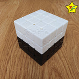 Cubo 4x4 Ajedrez Blanco Y Negro Ilusion Stickerless