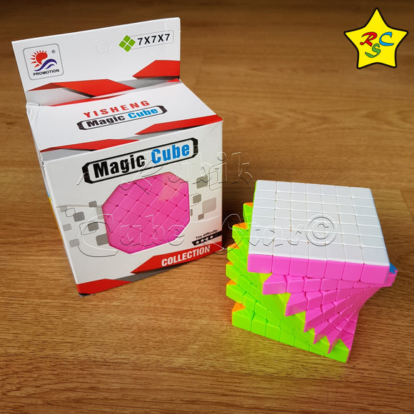 Cubo 7x7 Magic Cube Stickerless Candy Colors