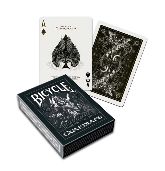 Cartas Bicycle Guardians Baraja Angeles Guardianes Negro