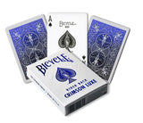 Cartas Bicycle Luxe Cobalt Crimson Tinta Metal Lujo Original
