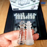 Ajedrez Cristal Vidrio Lujo Chess Elegante Obsequio Detalle