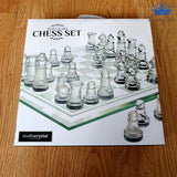 Ajedrez Cristal Vidrio Lujo Chess Elegante Obsequio Detalle