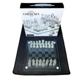 Ajedrez Cristal Vidrio Lujo Chess Elegante Obsequio Detalle