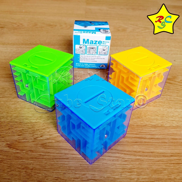 Alcancia Laberinto Cubo Maze Money Box Puzzles Colores