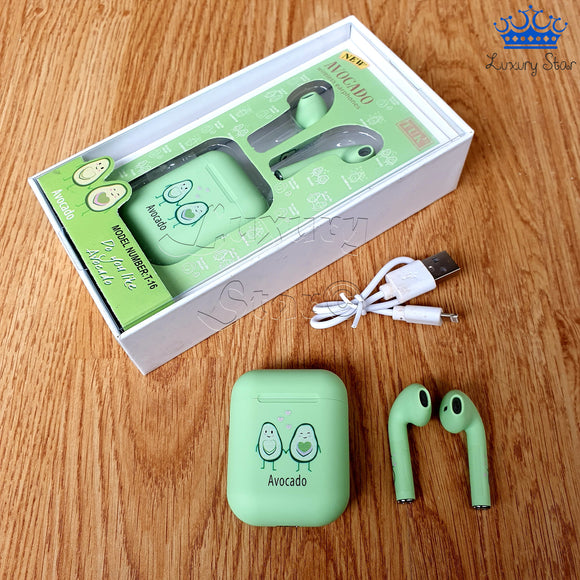 Auriculares Inalambricos Aguacate Air Pods Avocado Bluetooth