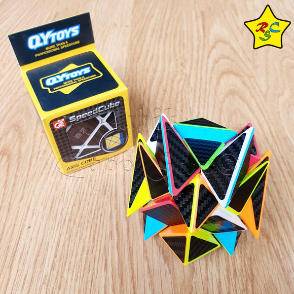 Axis 3x3 Fibra Carbono Qiyi Cubo Original Speedcube