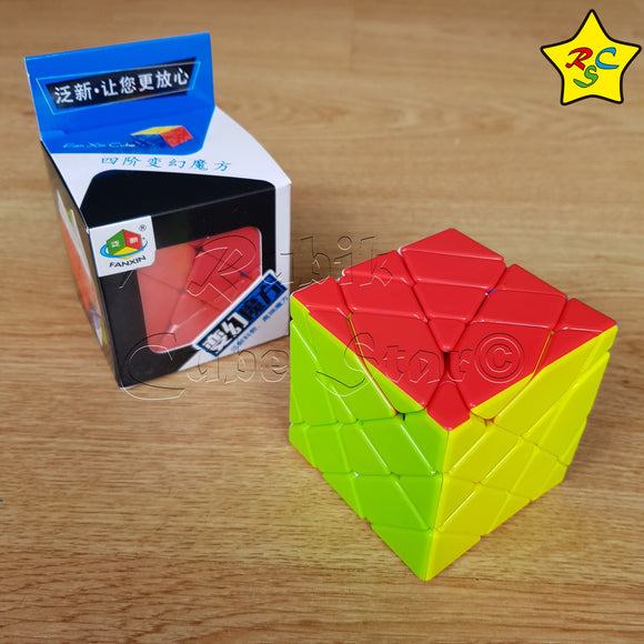 Cubo Axis 4x4 Fanxin Stickerless Cube Alta Dificultad