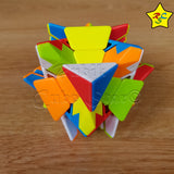 Cubo Axis 4x4 Fanxin Stickerless Cube Alta Dificultad