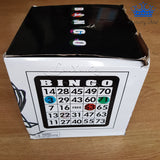 Bingo Balotera Metálica Grande Familia 19cm + Cartones + Fichas