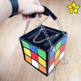 Bolso Cubo Cartera Mochila Colores Maletin Puzzles