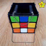 Bolso Cubo Cartera Mochila Colores Maletin Puzzles