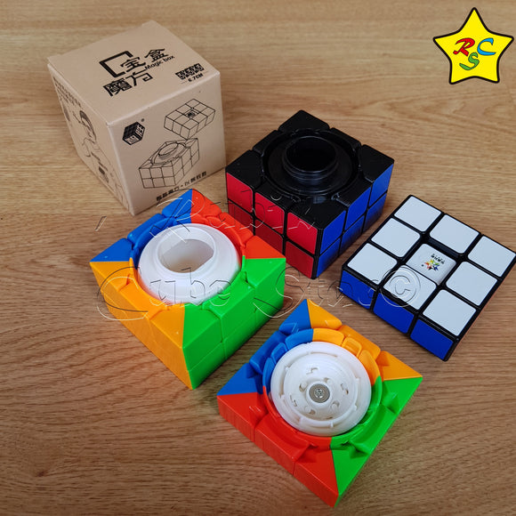Cubo Cofre Secreto Yuxin 3x3 Box Negro - Stickerless