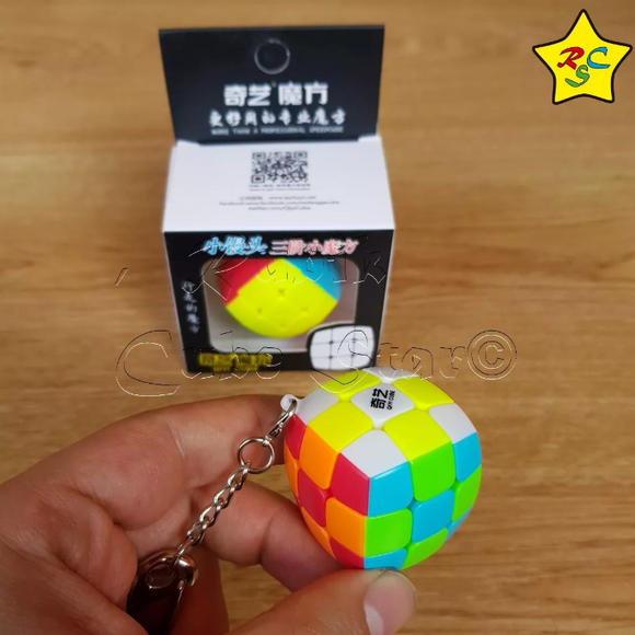 Llavero Pillow 3 Cm Qiyi Cubo Speedcube Stickerless