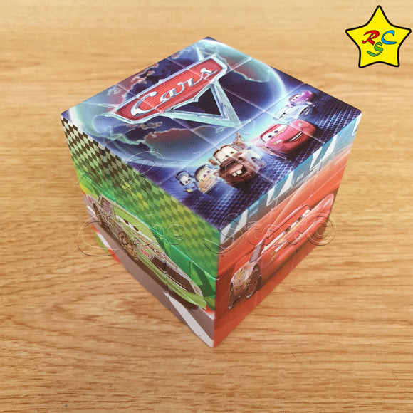 Cubo 3x3 Cars Carro Disney Rayo Mcqueen Stickerless