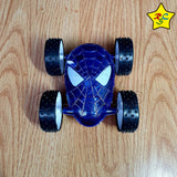 Carro Loco Todoterreno Spiderman Juguete Luces Impulso Juego