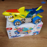 Carro Tiburon Shark Raid Abre Dientes Alumbra Musica Camina