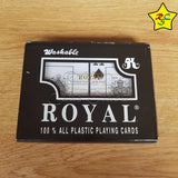 Juego Cartas Royal Poker Baraja Naipes Plástico Alta Calidad