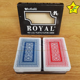 Juego Cartas Royal Poker Baraja Naipes Plástico Alta Calidad
