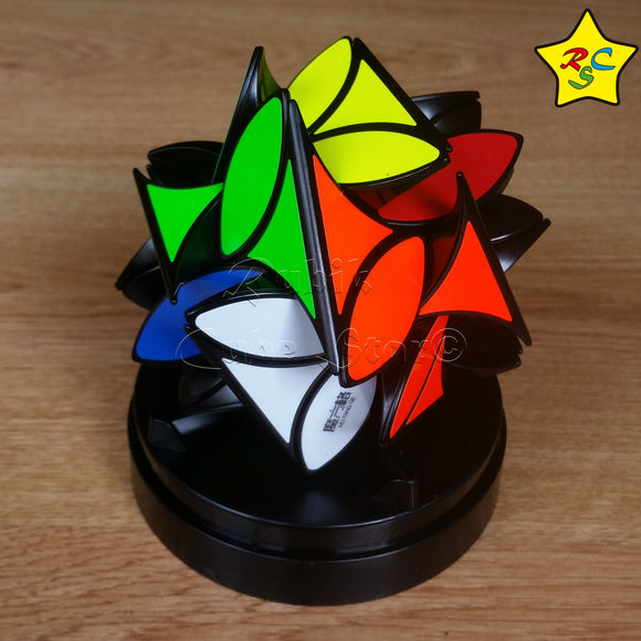 Cubo Trebol Clover Original Qiyi Suerte Coleccion Curvy - Negro