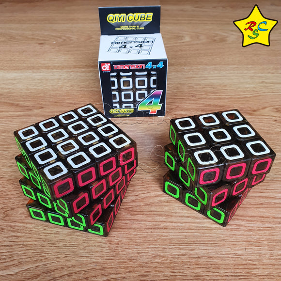 Pack Cubo 3x3 Y 4x4 Qiyi Cobra Ciyuan Exclusivo Bordes