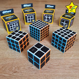 Pack Cubos Carbono X4 Set Profesional 2x2 A 5x5 Qiyi
