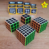 Pack Cubos Carbono X4 Set Profesional 2x2 A 5x5 Qiyi