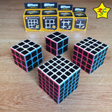 Pack Cubos Carbono X4 Set Profesional 2x2 A 5x5 Qiyi