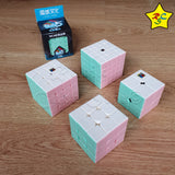 Pack Cubos Macaron Moyu 2x2 A 5x5 Color Pastel Jelly