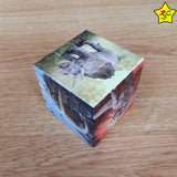 Cubo 3x3 Dinosaurio Fantasía Animal Reptil Stickerless