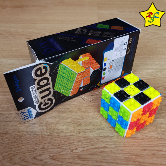 Cubo Lego 3x3 Fanxin Original Speed Cube Fichas