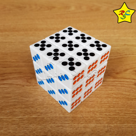 Cubo Domino 3x3 Economico Magic Cube Promocion Blanco