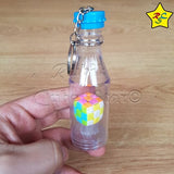 Cubo Dentro De Botella Llavero Candy Color Moyu 7cm