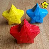 Cubo Yj Estrella 3x3 Star - Amarillo - Azul - Rojo