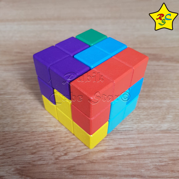 Cubo Soma Puzzle Colores Rompecabezas Tridimensional