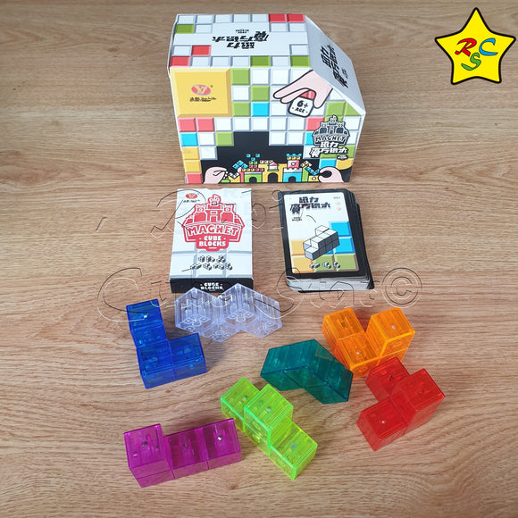 Cubo Soma Magnetico Reto Mental Iman Puzzle + Tarjetas