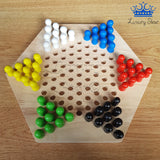 Damas Chinas 6 Jugadores Madera Checkers Ozmtoy Juego Mesa