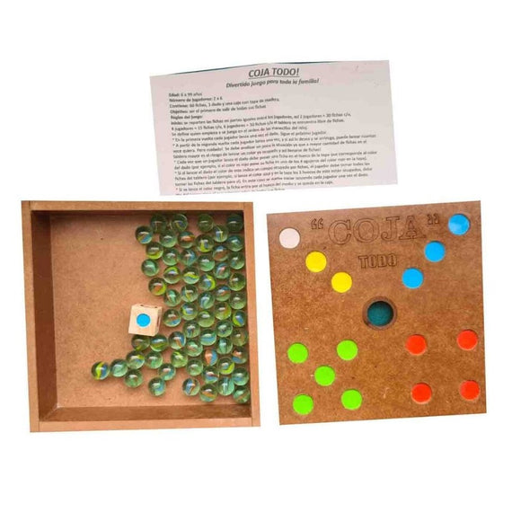 Juego Coja Todo Didáctico Piquis Dado Canica Suerte Atencion