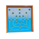 Juego Morris Madera Tablero FichasConcentración Memoria