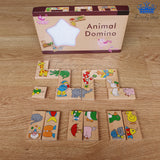 Domino Animales Infantil Madera Aprende Juego Didactico