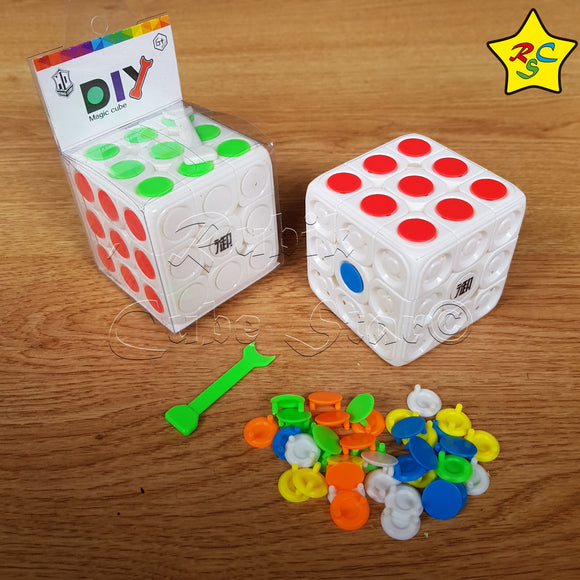 Cubo Dot Aprender Armar 3x3 Circulos Tapas Kungfu