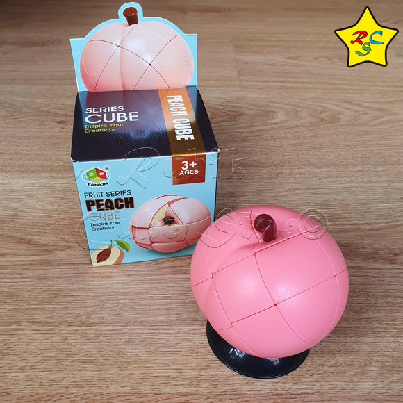 Cubo Durazno 3x3 Fruta Mirror Cube Puzzle Fanxin Rosado