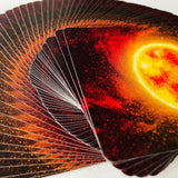 Cartas Bicycle Stargazer SunSpot Sol Dorso Negro Fuego.