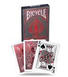 Cartas Bicycle Foil Back Cobalt Crimson Lamina Metalica Original