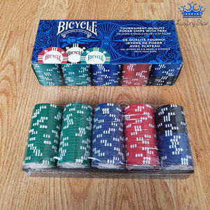 Fichas Poker Profesional Bicycle 8 Gram Clay 100 Chips Casino