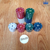 Fichas Poker Profesional Chips Lujo Casino Juego Colores