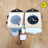Fidget Cube Multifuncional Brujula Antiestres Spinner Candado