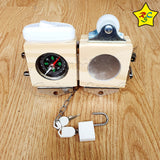 Fidget Cube Multifuncional Brujula Antiestres Spinner Candado