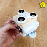 Fidget Cube Multifuncional Brujula Antiestres Spinner Candado