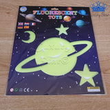 Figuras Fluorescentes Alumbra Oscuridad Brilla Techo Luna X1