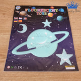 Figuras Fluorescentes Alumbra Oscuridad Brilla Techo Luna X1